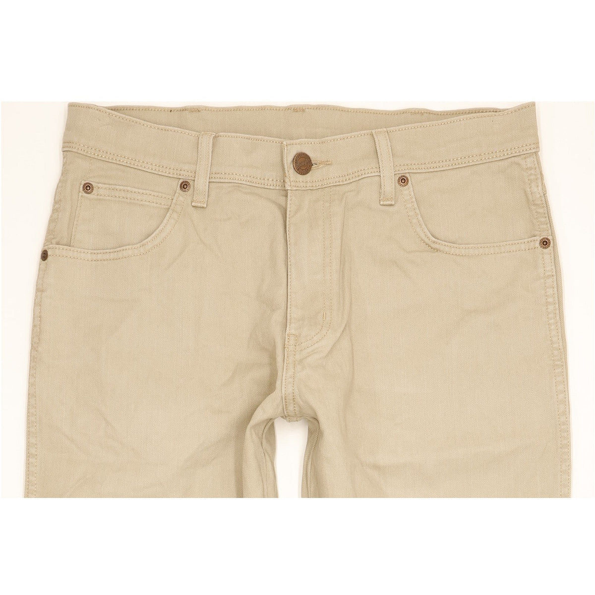 Wrangler Men Beige Straight Regular Stretch Jeans W32 L24