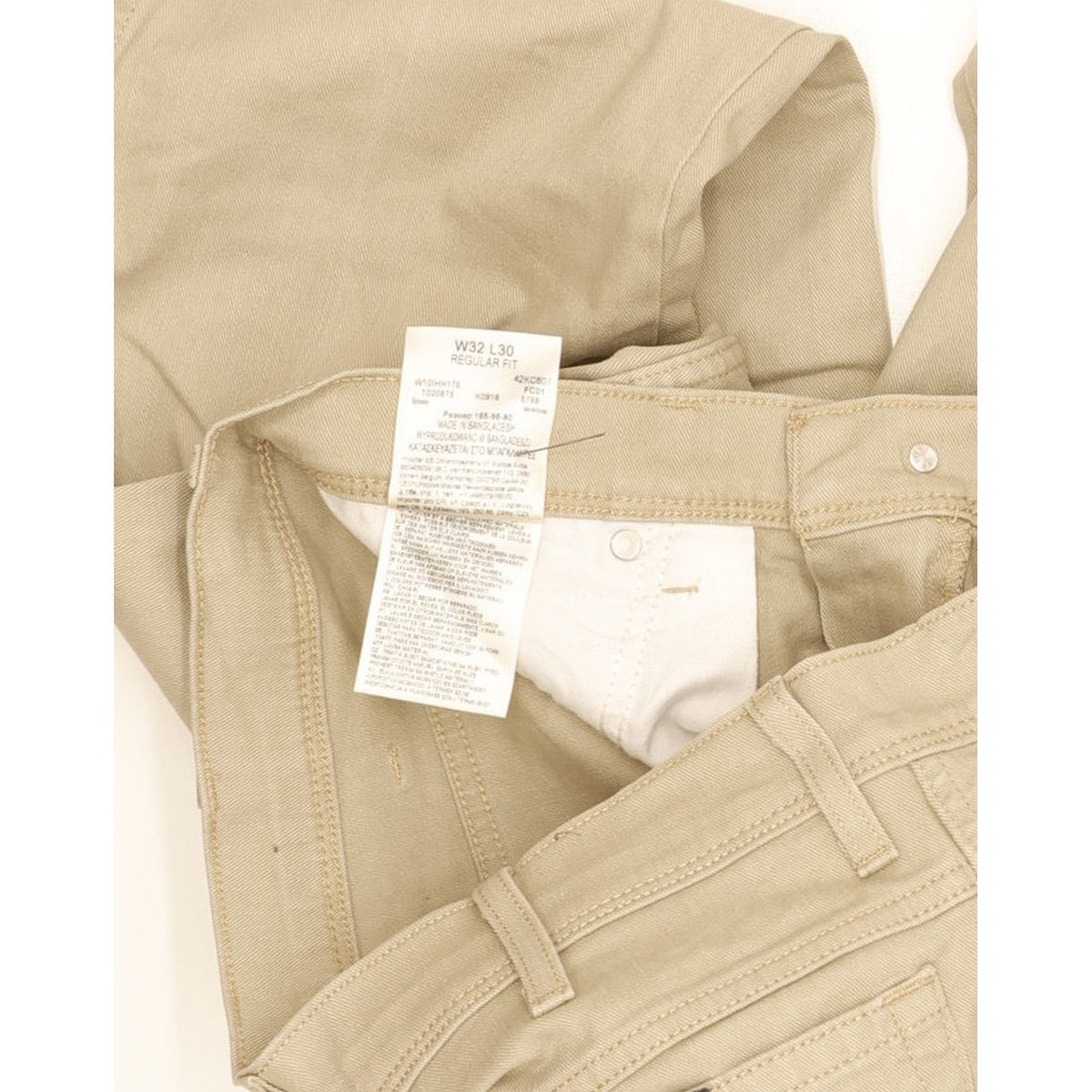 Wrangler Men Beige Straight Regular Stretch Jeans W32 L24