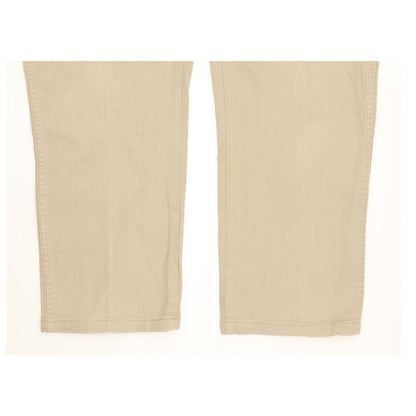 Wrangler Men Beige Straight Regular Stretch Jeans W32 L24