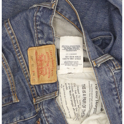 Levi's 521 Men Blue Straight Regular Jeans W36 L30
