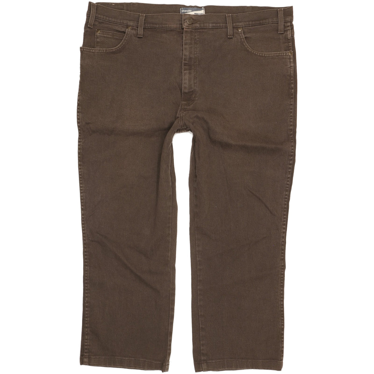 Wrangler Men Brown Straight Regular Stretch Jeans W44 L28