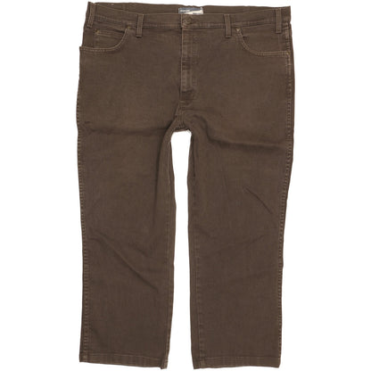 Wrangler Men Brown Straight Regular Stretch Jeans W44 L28