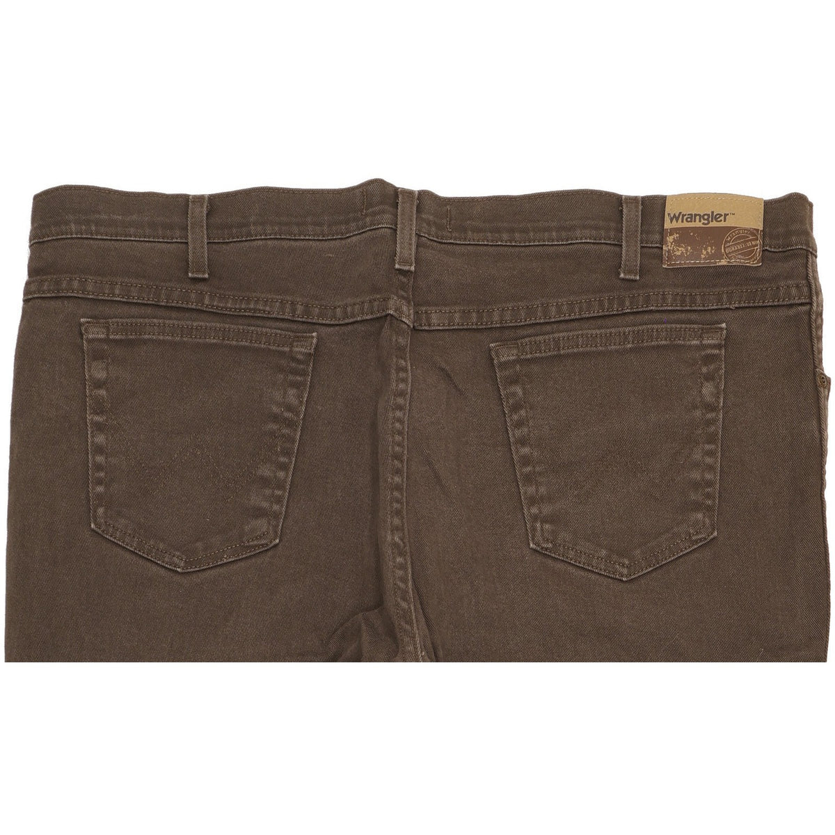 Wrangler Men Brown Straight Regular Stretch Jeans W44 L28