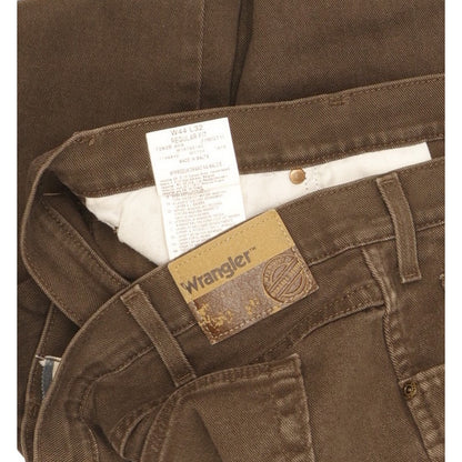 Wrangler Men Brown Straight Regular Stretch Jeans W44 L28