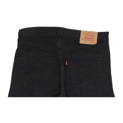 Levi's 521 Men Black Straight Regular Jeans W36 L34