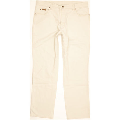 Wrangler Texas Men Beige Straight Regular Stretch Jeans W38 L32