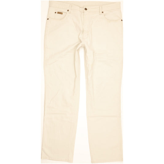 Wrangler Texas Men Beige Straight Regular Stretch Jeans W38 L32