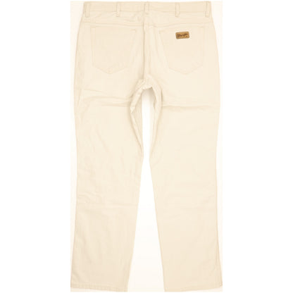 Wrangler Texas Men Beige Straight Regular Stretch Jeans W38 L32