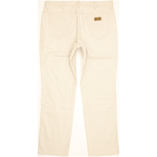Wrangler Texas Men Beige Straight Regular Stretch Jeans W38 L32