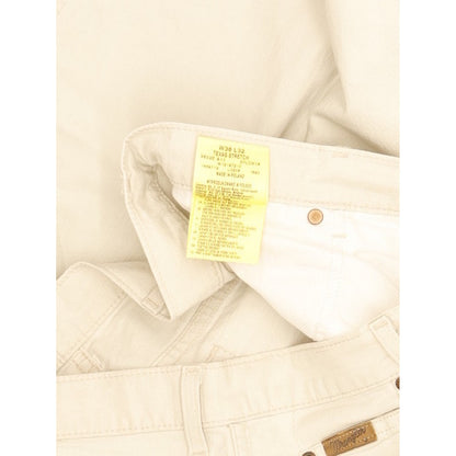 Wrangler Texas Men Beige Straight Regular Stretch Jeans W38 L32
