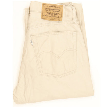 Levi's 551 Men Beige Straight Regular Jeans W32 L34