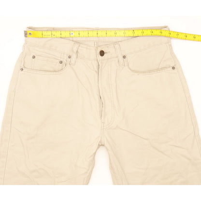 Levi's 551 Men Beige Straight Regular Jeans W32 L34