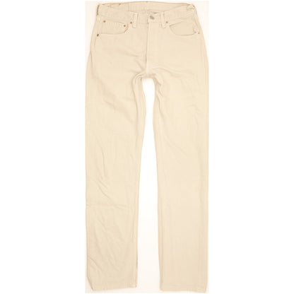 Levi's 501 Made in USA Men Beige Straight Regular Jeans W31 L34