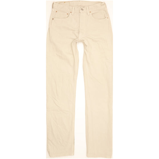 Levi's 501 Made in USA Men Beige Straight Regular Jeans W31 L34
