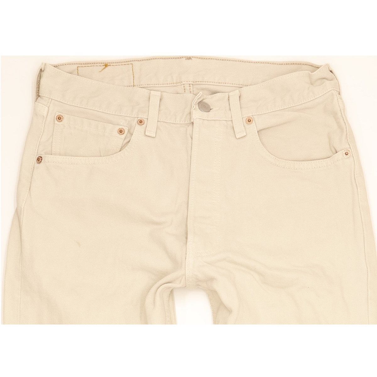 Levi's 501 Made in USA Men Beige Straight Regular Jeans W31 L34