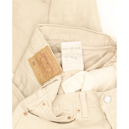Levi's 501 Made in USA Men Beige Straight Regular Jeans W31 L34