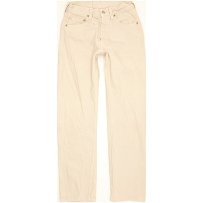 Levi's 501 Made in USA Men Beige Straight Regular Jeans W27 L29