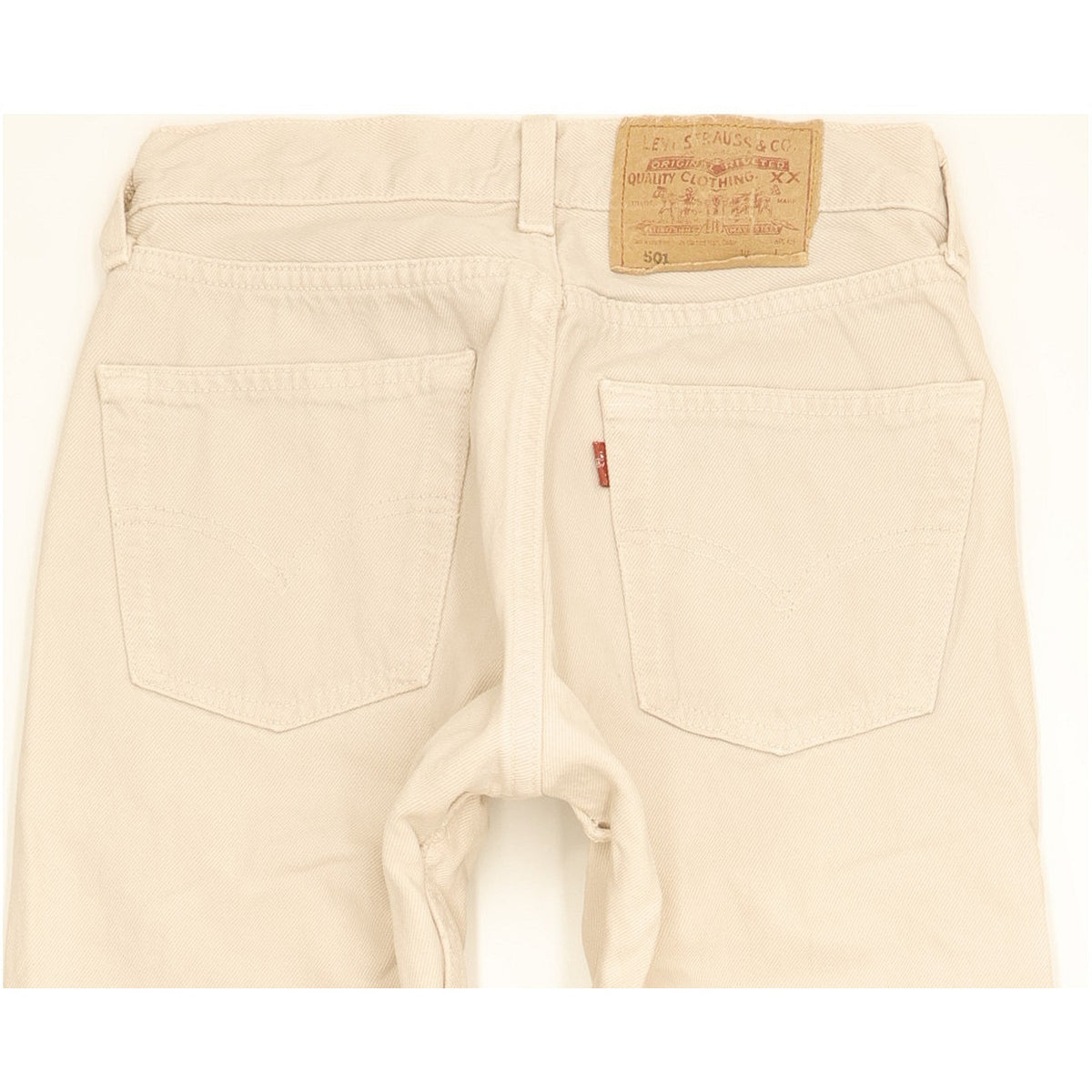Levi's 501 Made in USA Men Beige Straight Regular Jeans W27 L29