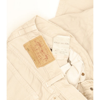 Levi's 501 Made in USA Men Beige Straight Regular Jeans W27 L29