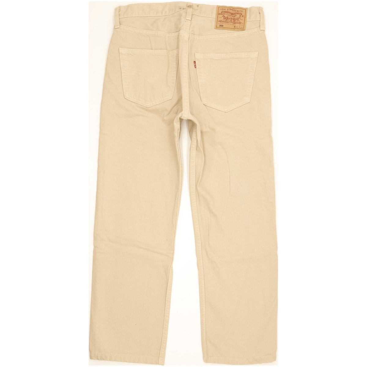 Levi's 501 Made in USA Men Beige Straight Regular Jeans W32 L27