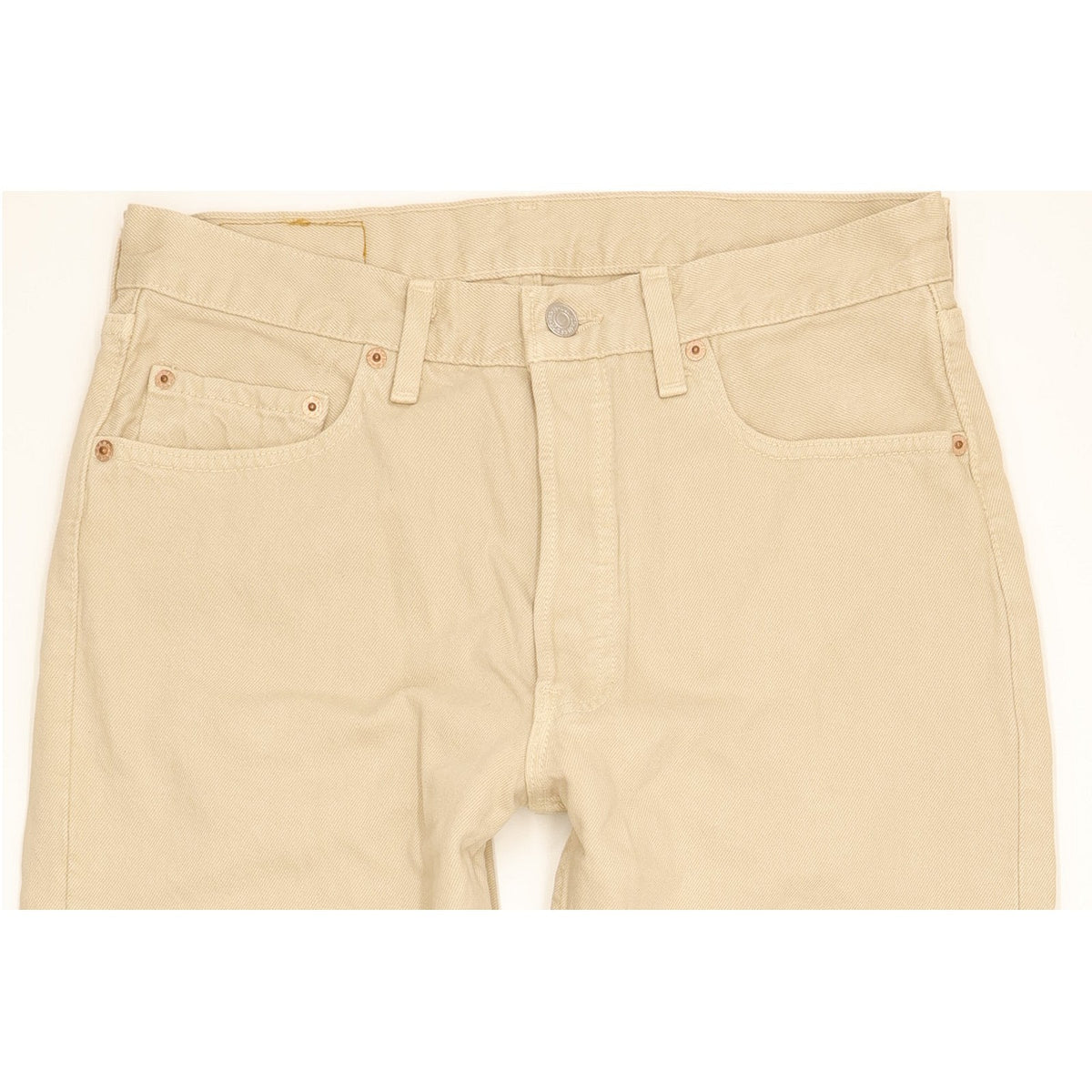 Levi's 501 Made in USA Men Beige Straight Regular Jeans W32 L27