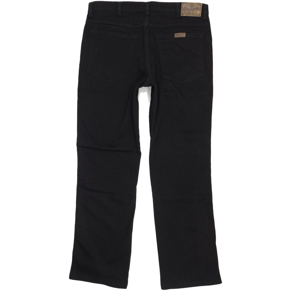 Wrangler Durable Quality Men Black Straight Regular Stretch Jeans W36 L31