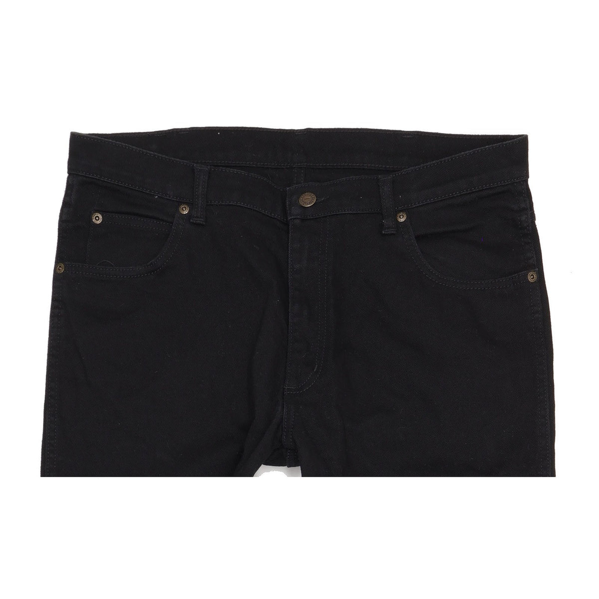 Wrangler Durable Quality Men Black Straight Regular Stretch Jeans W36 L31