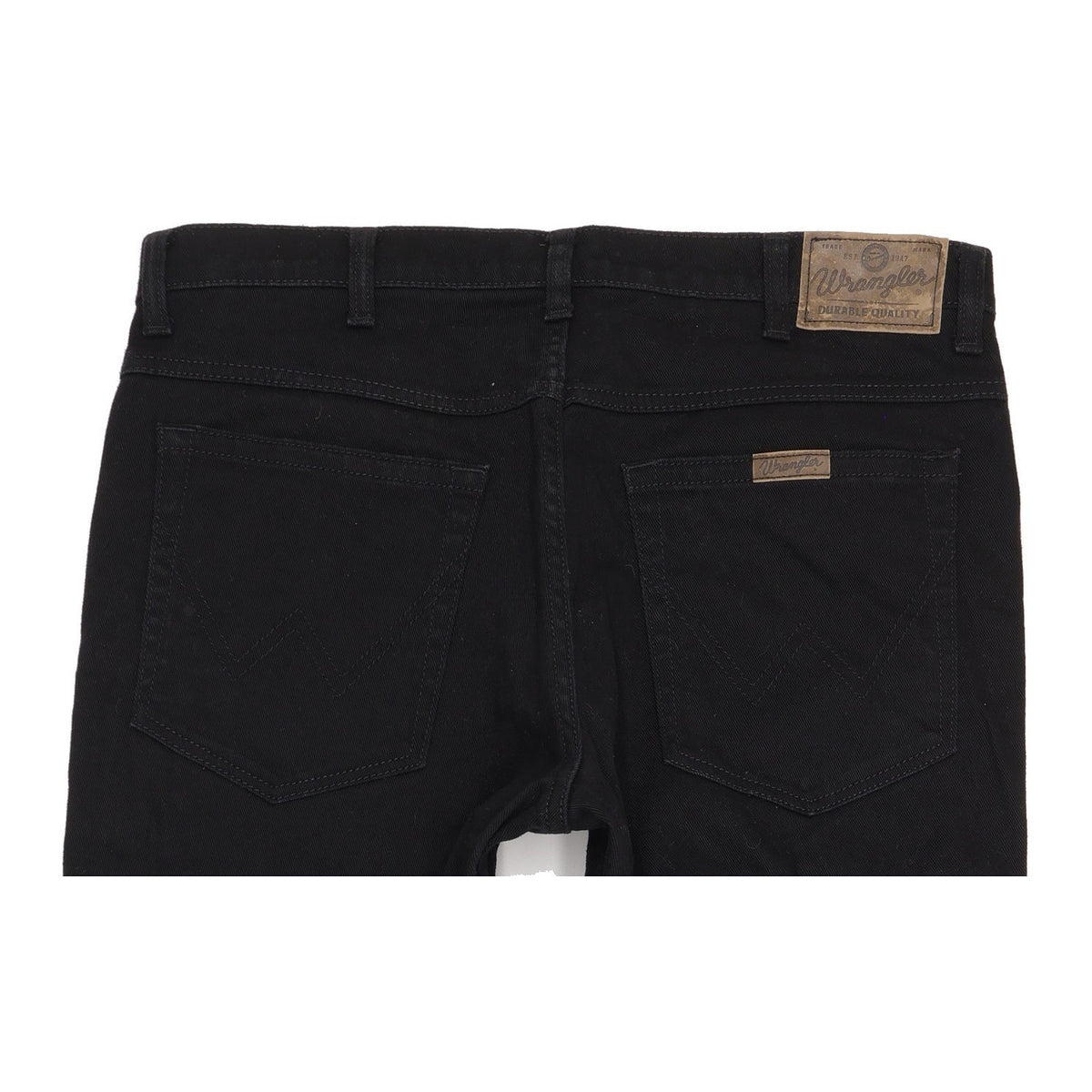 Wrangler Durable Quality Men Black Straight Regular Stretch Jeans W36 L31