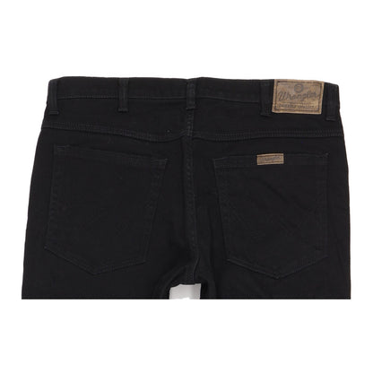 Wrangler Durable Quality Men Black Straight Regular Stretch Jeans W36 L31