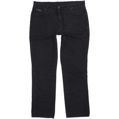 Wrangler Texas Men Black Straight Regular Jeans W40 L33