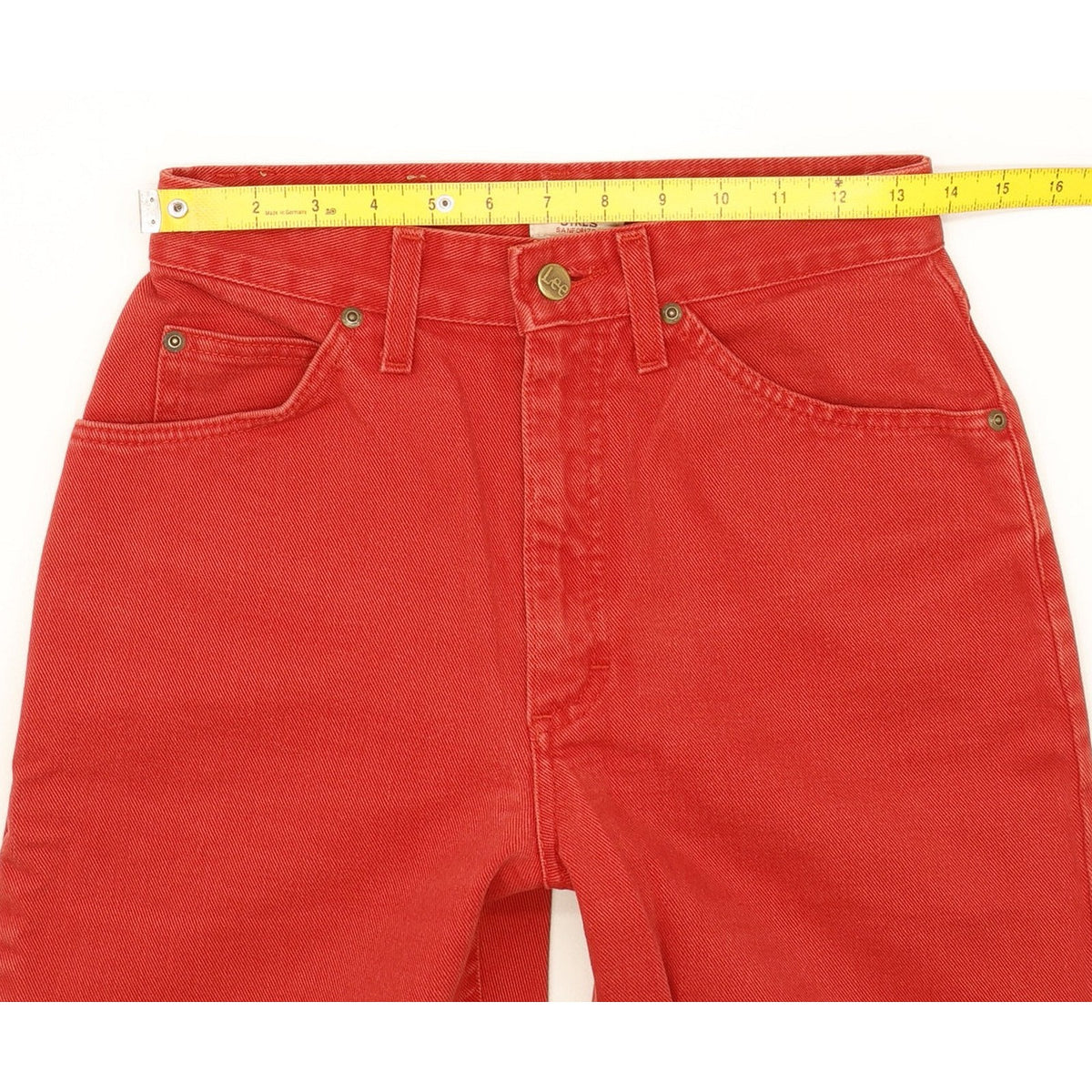 Lee Virginia Red Tapered Regular Jeans High Waisted W28 L30