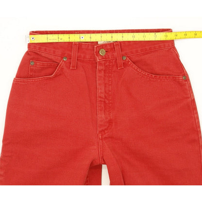 Lee Virginia Red Tapered Regular Jeans High Waisted W28 L30