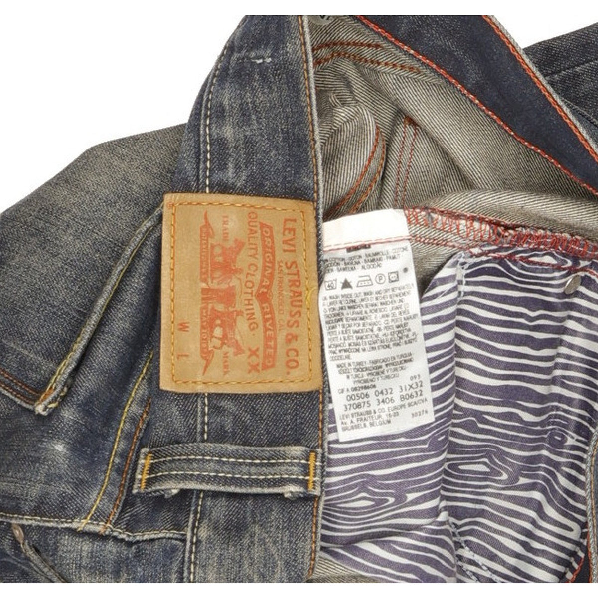 Levi's 506 Men Blue Straight Regular Jeans W31 L32