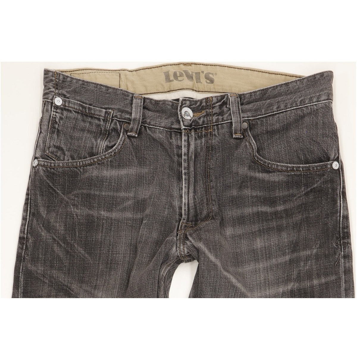 Levi's Men Grey Straight Slim Jeans W33 L33