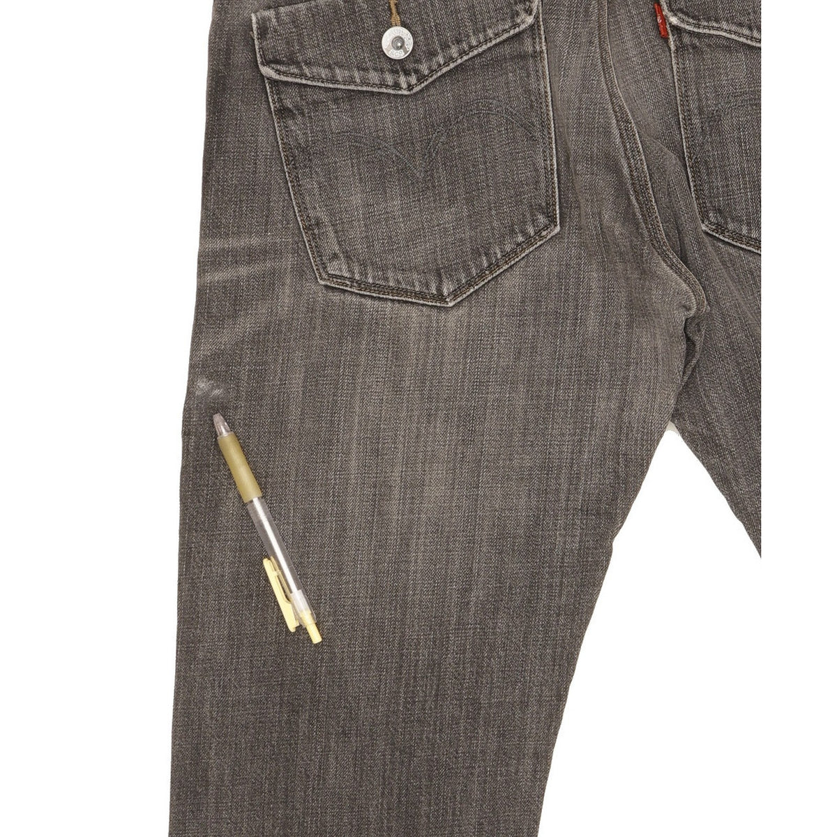 Levi's Men Grey Straight Slim Jeans W33 L33
