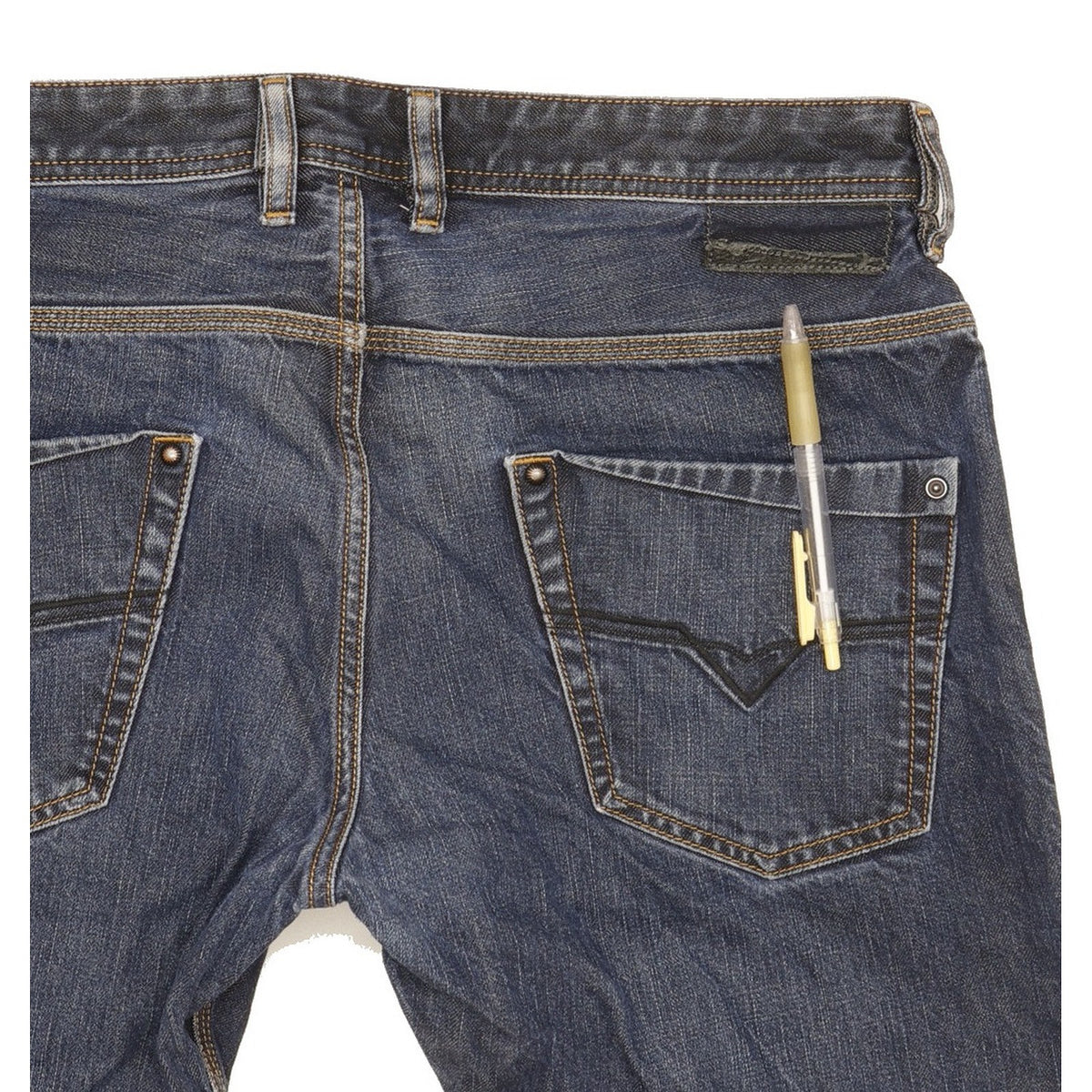 Diesel Krooley Men Blue Tapered Slim Jeans W34 L33