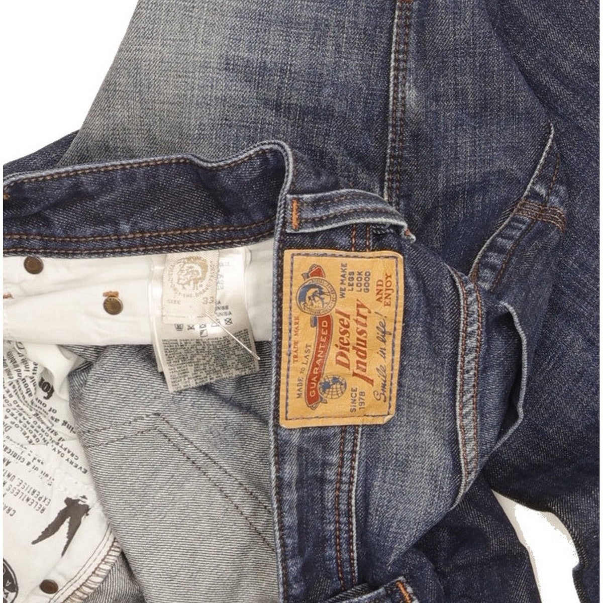 Diesel Safado Men Blue Straight Slim Jeans W33 L30