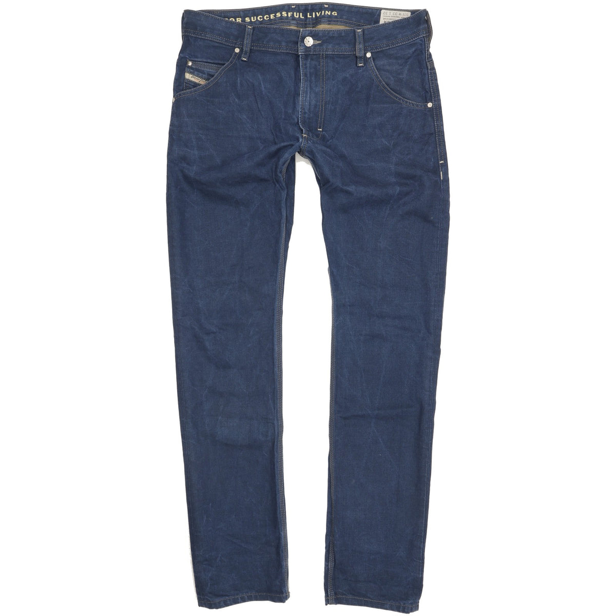 Diesel Krooley Men Blue Tapered Slim Jeans W34 L34