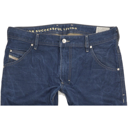 Diesel Krooley Men Blue Tapered Slim Jeans W34 L34