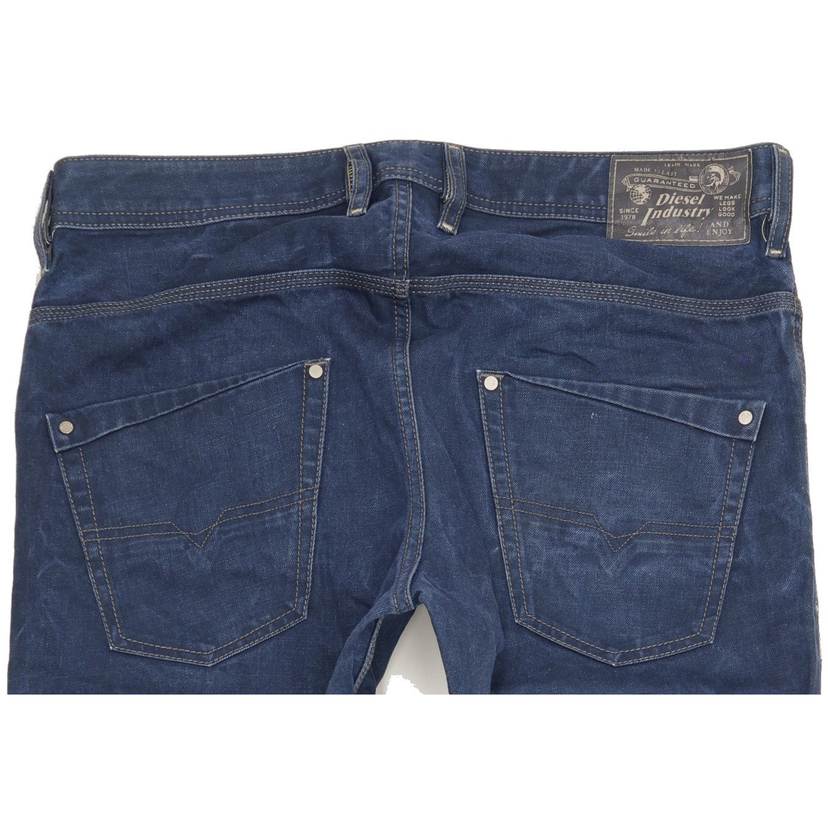 Diesel Krooley Men Blue Tapered Slim Jeans W34 L34