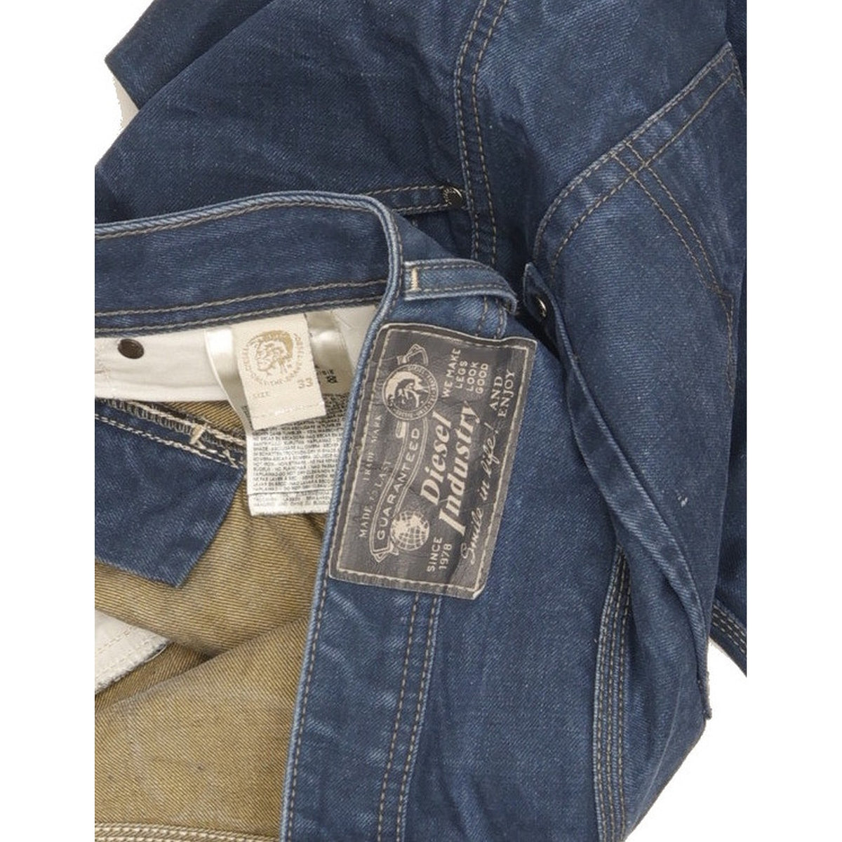 Diesel Krooley Men Blue Tapered Slim Jeans W34 L34