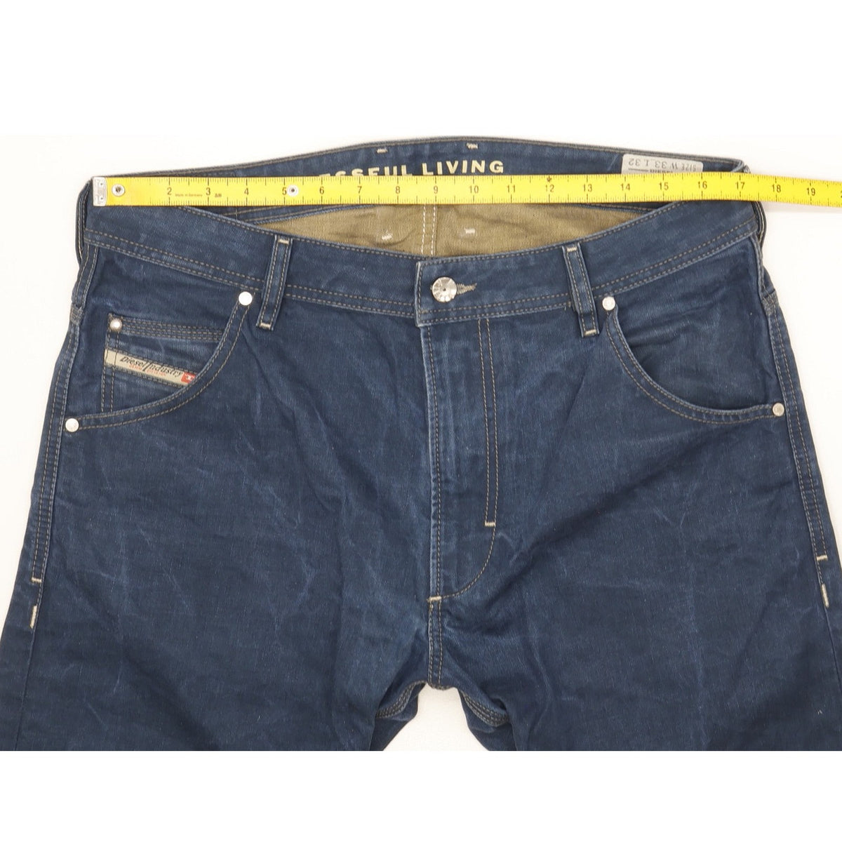 Diesel Krooley Men Blue Tapered Slim Jeans W34 L34
