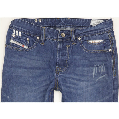 Diesel Adidas Viker Men Blue Straight Regular Jeans W33 L32