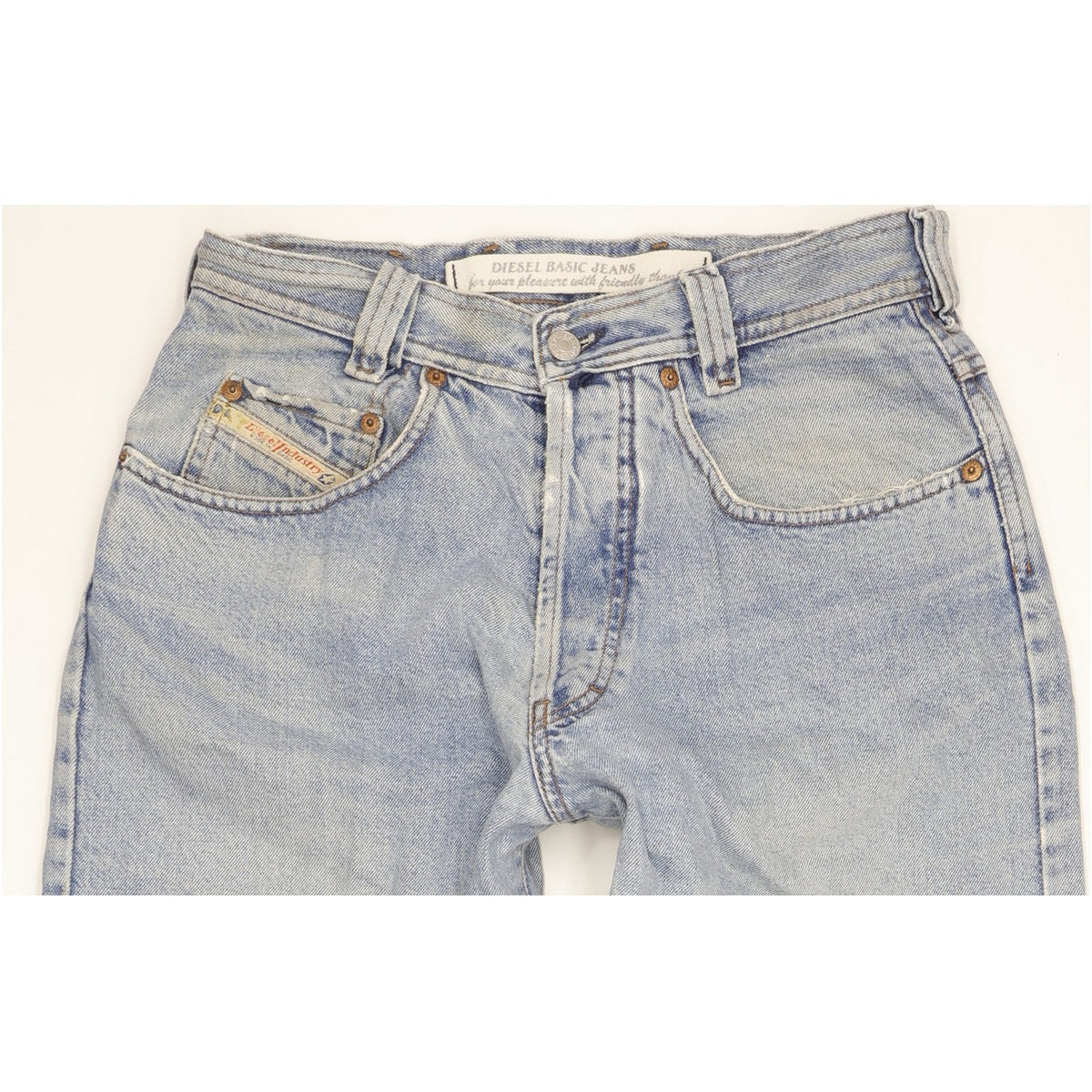 Diesel Saddle Baggy Men Blue Tapered Relaxed Jeans W29 L30
