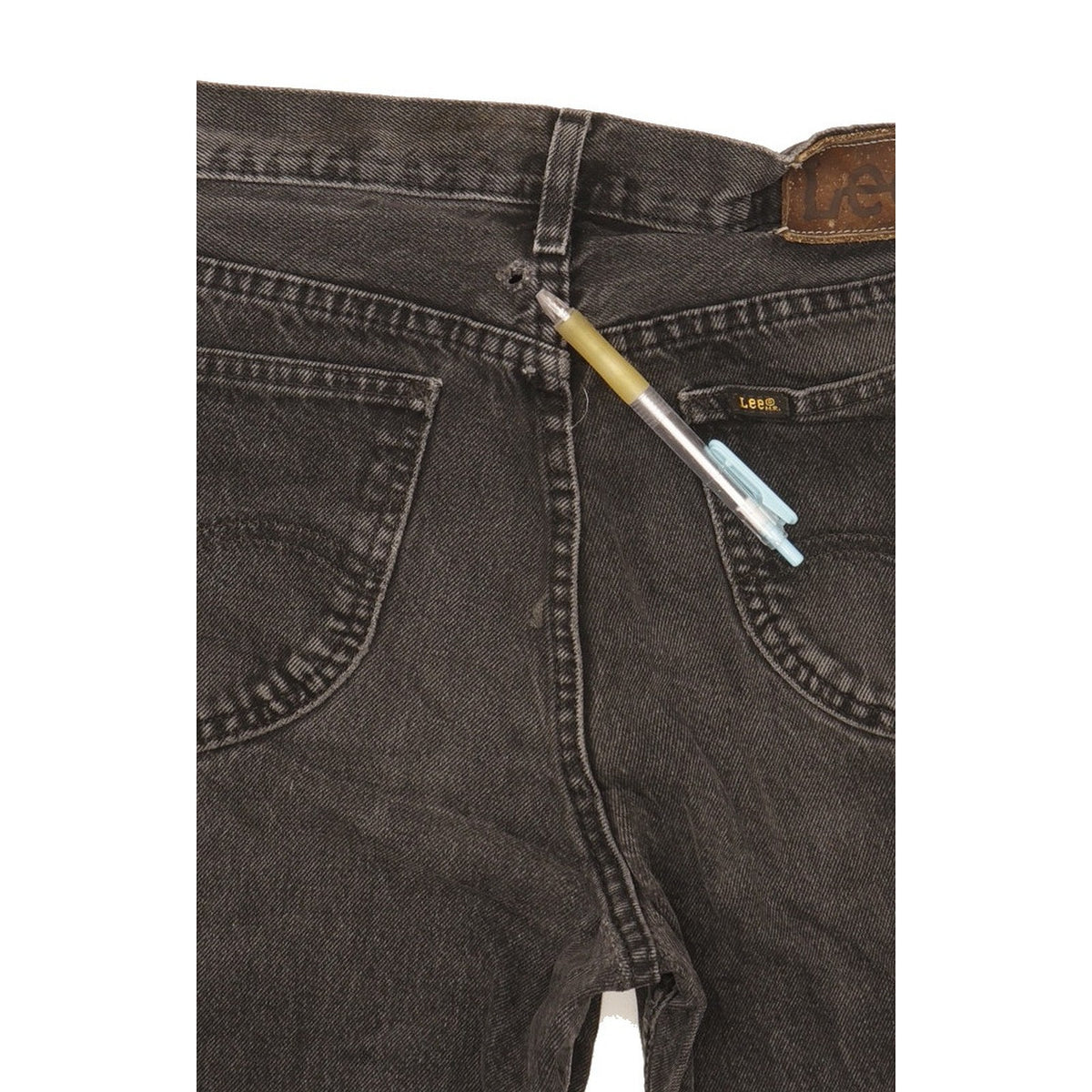 Lee Kansas Men Black Straight Regular Jeans W32 L31