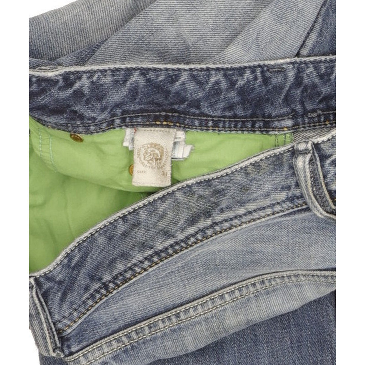 Diesel Zathan Men Blue Bootcut Regular Jeans W31 L30