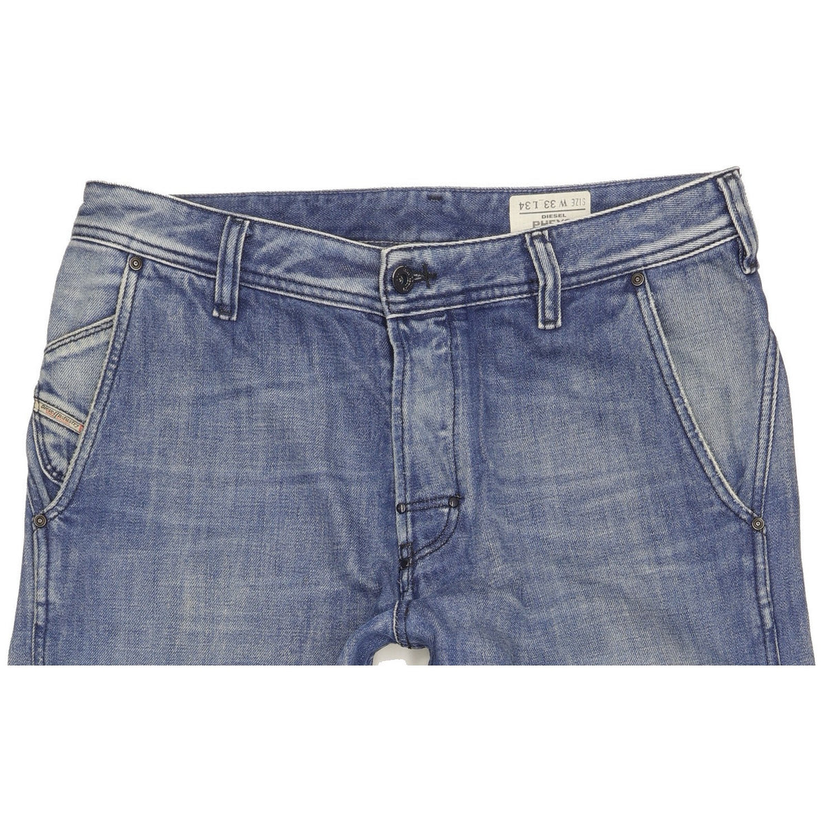 Diesel Pheyo Men Blue Straight Regular Jeans W33 L29