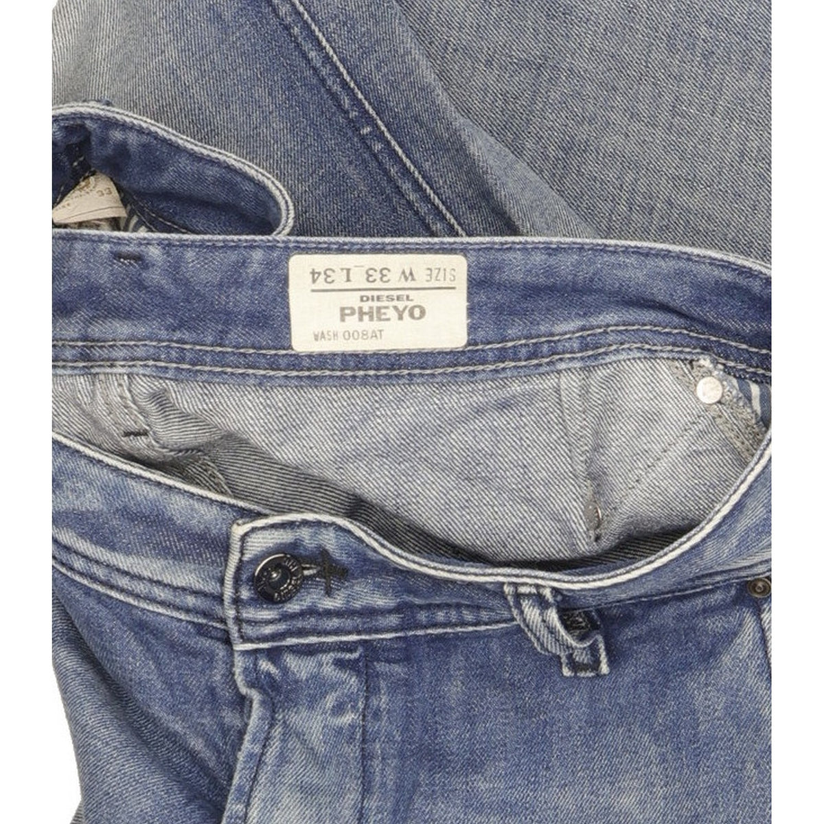 Diesel Pheyo Men Blue Straight Regular Jeans W33 L29