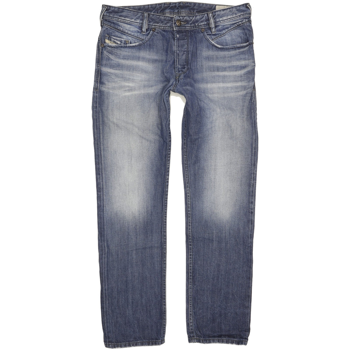 Diesel Iakop Men Blue Tapered Slim Jeans W34 L32
