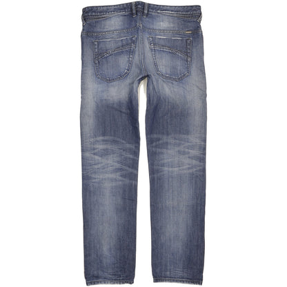 Diesel Iakop Men Blue Tapered Slim Jeans W34 L32